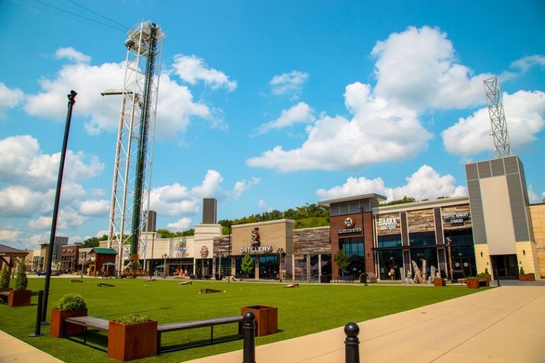 The Mountain Mile & Tower Shops Complex In Pigeon Forge